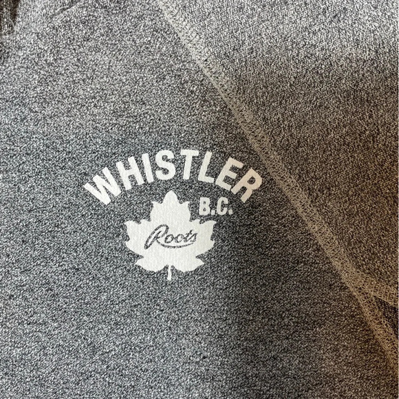 Roots Salt & Pepper Zip Up Hoodie Whistler Logo Canada - Picture 6 of 10